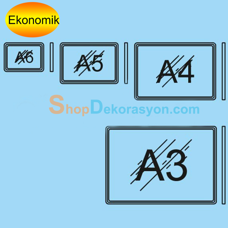 A5 Fiyatlık Plastik Afiş Çerçeveleri