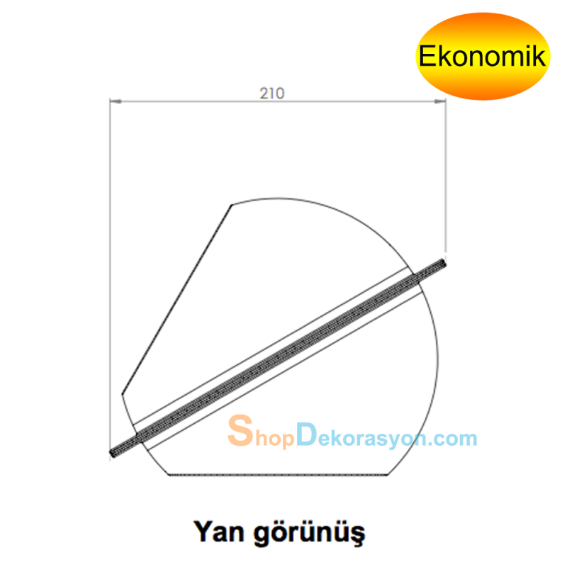 Market Tezgah Önü Pleksi Stand Pleksi Fanus 