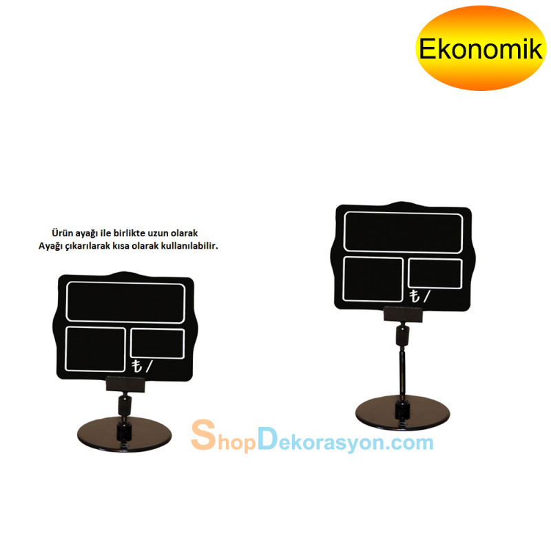 Ayaklı Fiyatlık Etiketliği Kare, Şarküteri Etiketlikleri