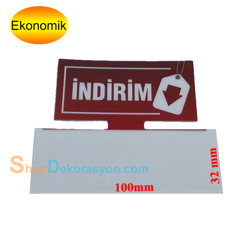 Market Raf Önü Fiyat Etiketliği İndirim Kulakçığı