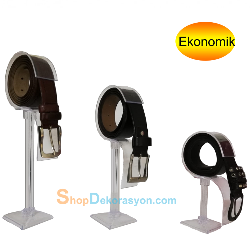 Vitrin Kemer Teşhir Standı Üçlü Plastik