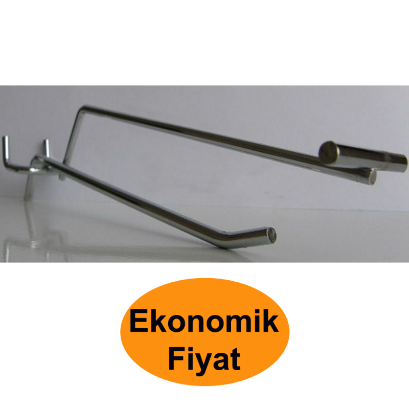 Delikli Fona Geçme Etiketli Raf Askı Kancası