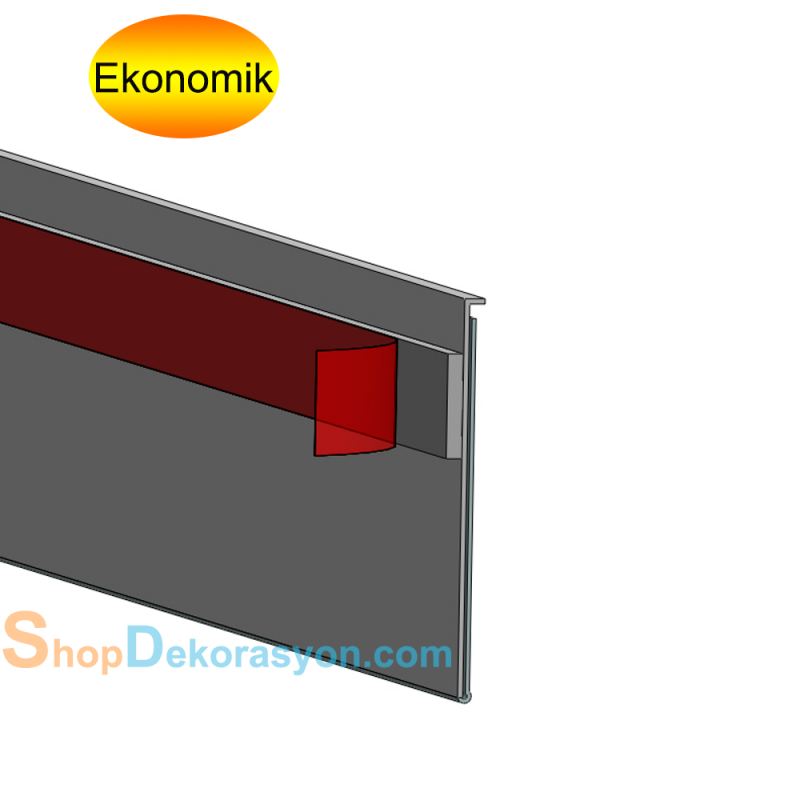 Yapışkanlı Raf Etiketliği Profili 