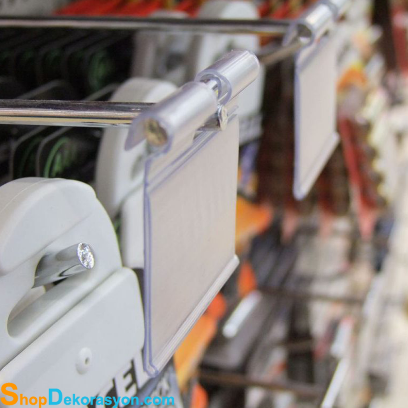 Raf Kancası Fiyat Etiketliği Plastiği