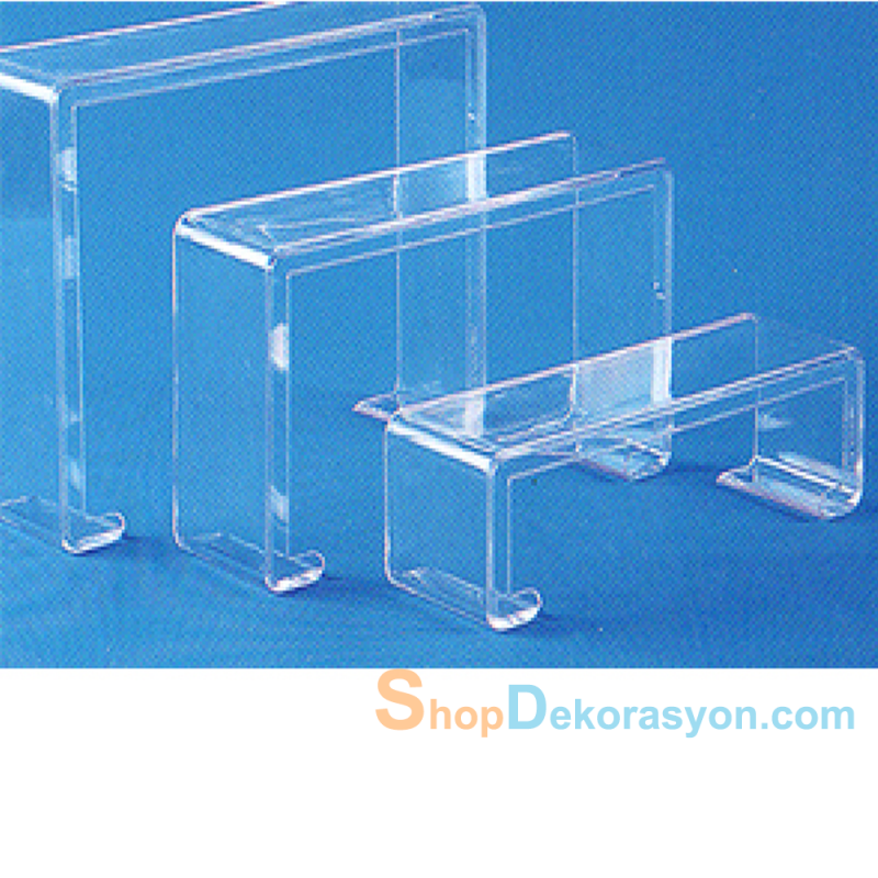 Ayakkabı Vitrin Standı 3 lü Set