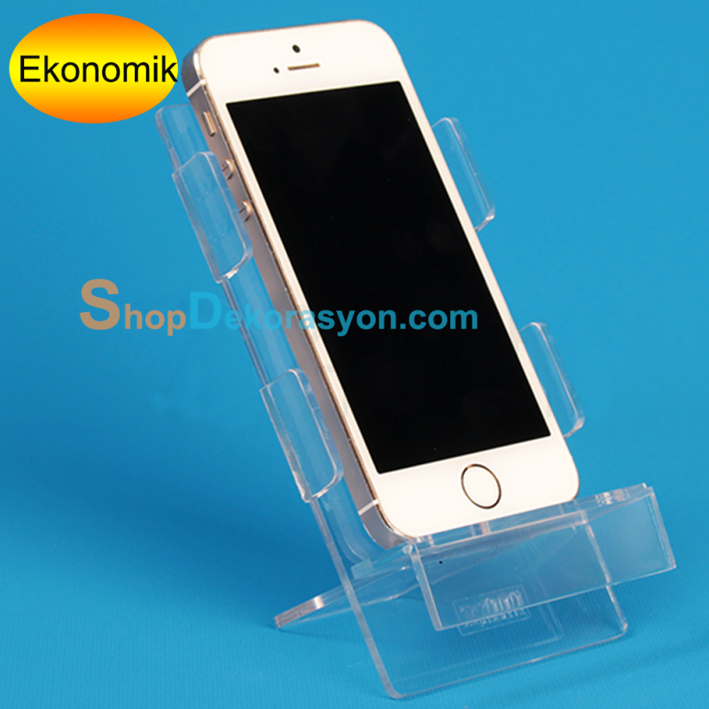 Plastik Pleksi Cep Telefonu Teşhir Standları