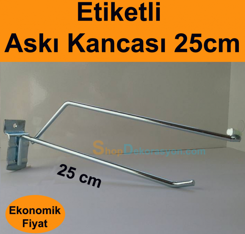 Etiketli Askı Çubuğu 25cm