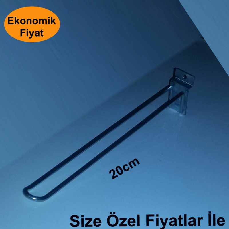 Kanallı Pano Çift Tel Askı Kancası