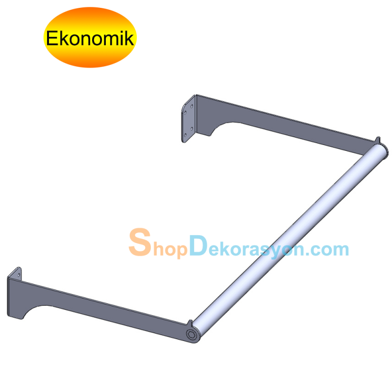 Mağaza Duvarı U Tipi Askı Taşıyıcı Duvara Vidalanabilen