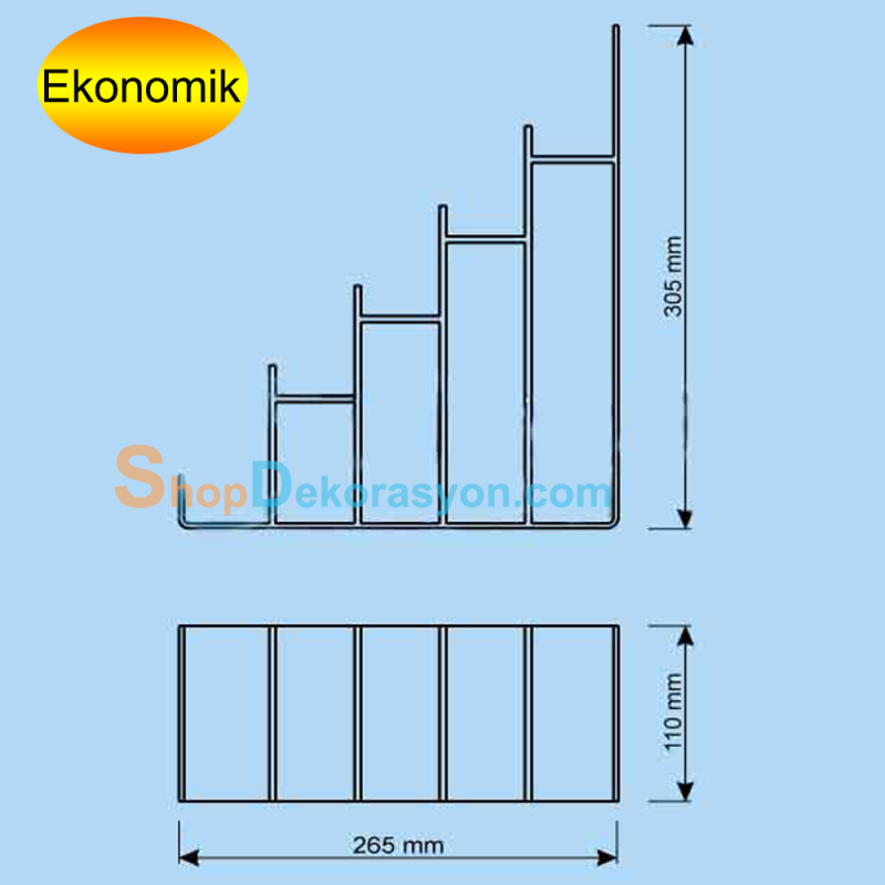 Plastik Cüzdan ve Abiye Çanta Teşhir Standı Şeffaf