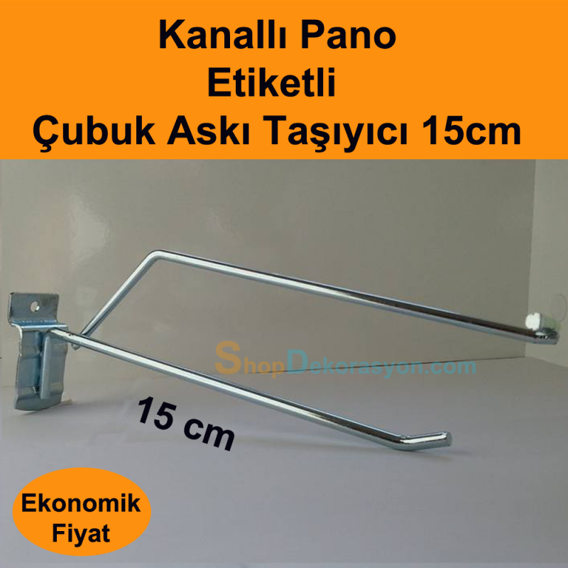 Kanallı Pano Etiketli Askı Çubuğu