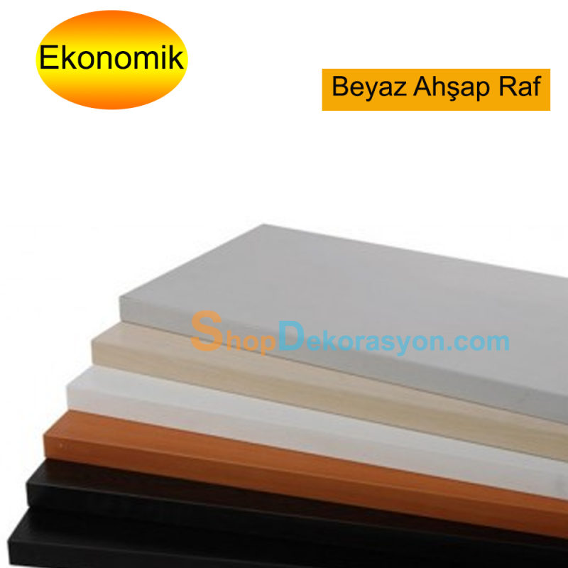 Raf Beyaz Ahşap, 80cm x 35cm