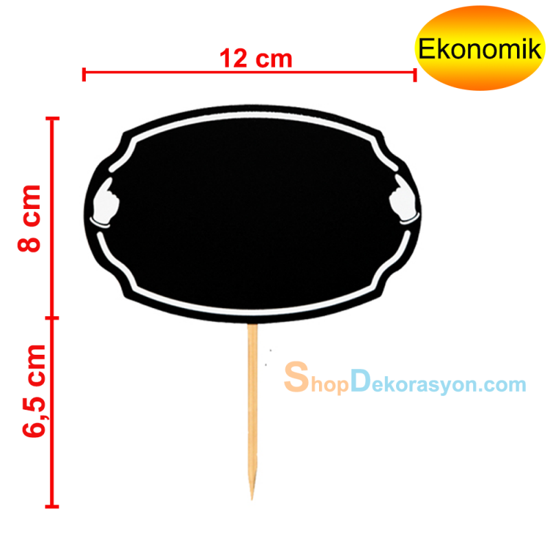 Kasap Reyonu Ahşap Saplamalı Fiyatlık Elips