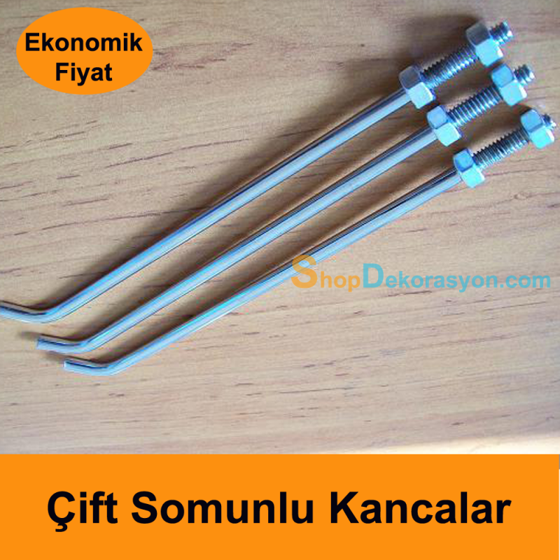 Vidalı Kanca Çift Samunlu 30cm