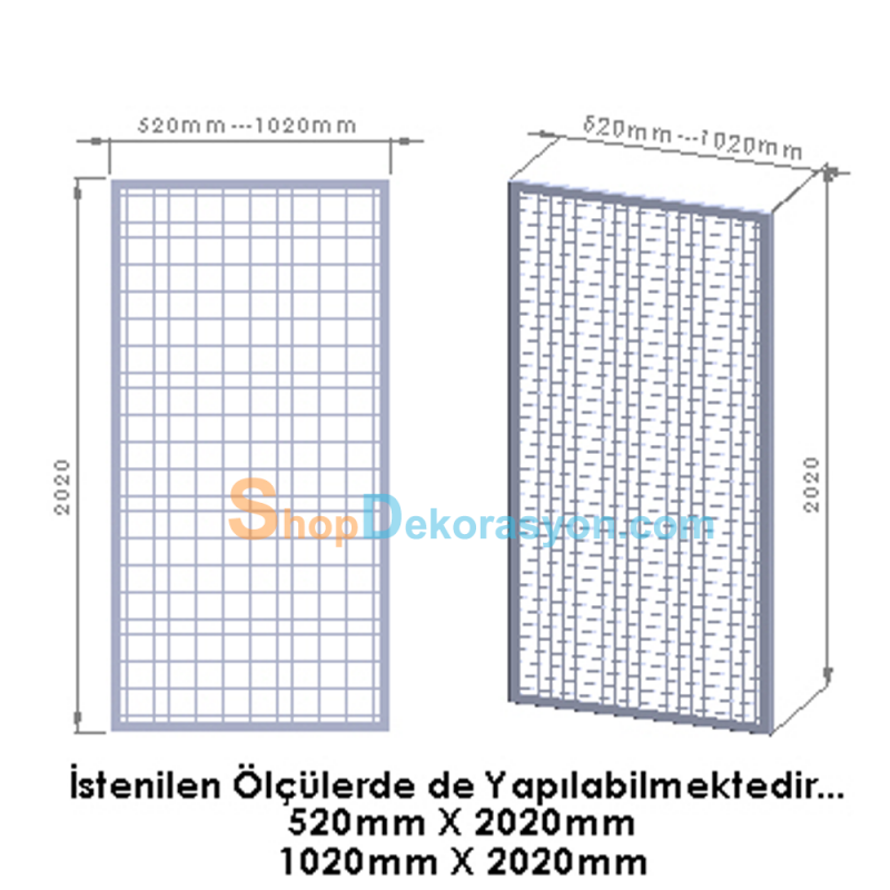 Grid Izgara Panel 102cm X 202cm