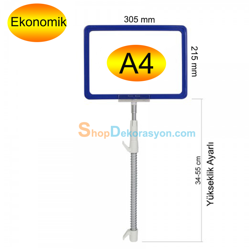 Yaylı Fiyat Etiketliği, A4