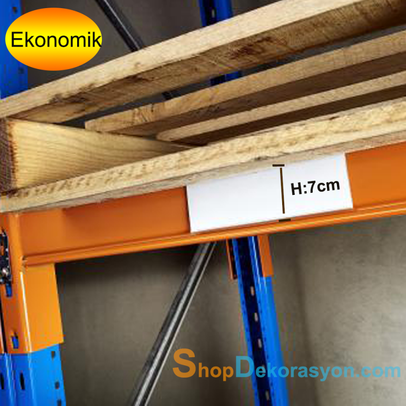 Raf Etiketlikleri H:7cm L:60cm