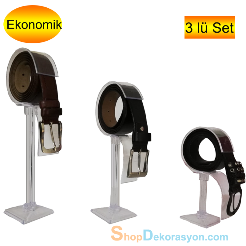 Kemer Teşhir Standı 3 Lü Plastik