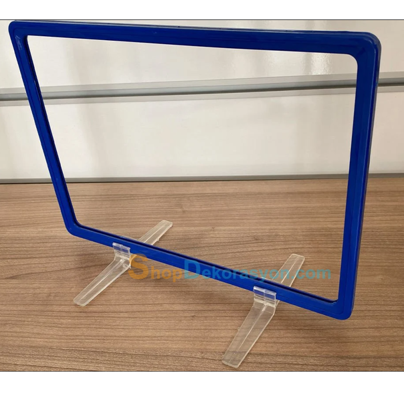 Plastik Etiketlik Dik Çerçeve Ayağı