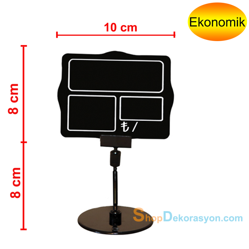 Ayaklı Fiyatlık Kare Etiketliği