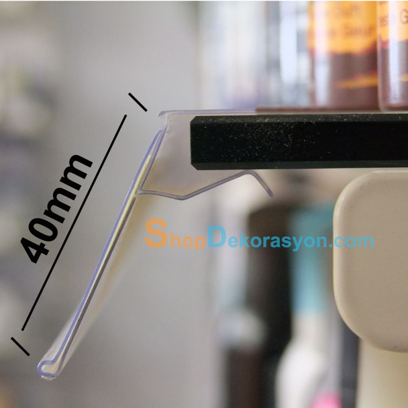 Cam Raf Etiketliği 10cm