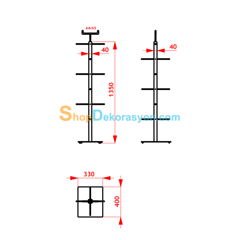 İç Giyim Mayo ve Çorap Standı