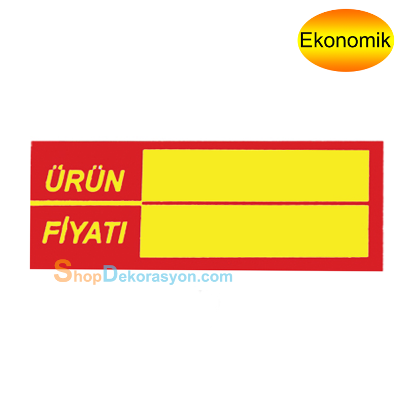 Silinebilir Market Raf Etiketi