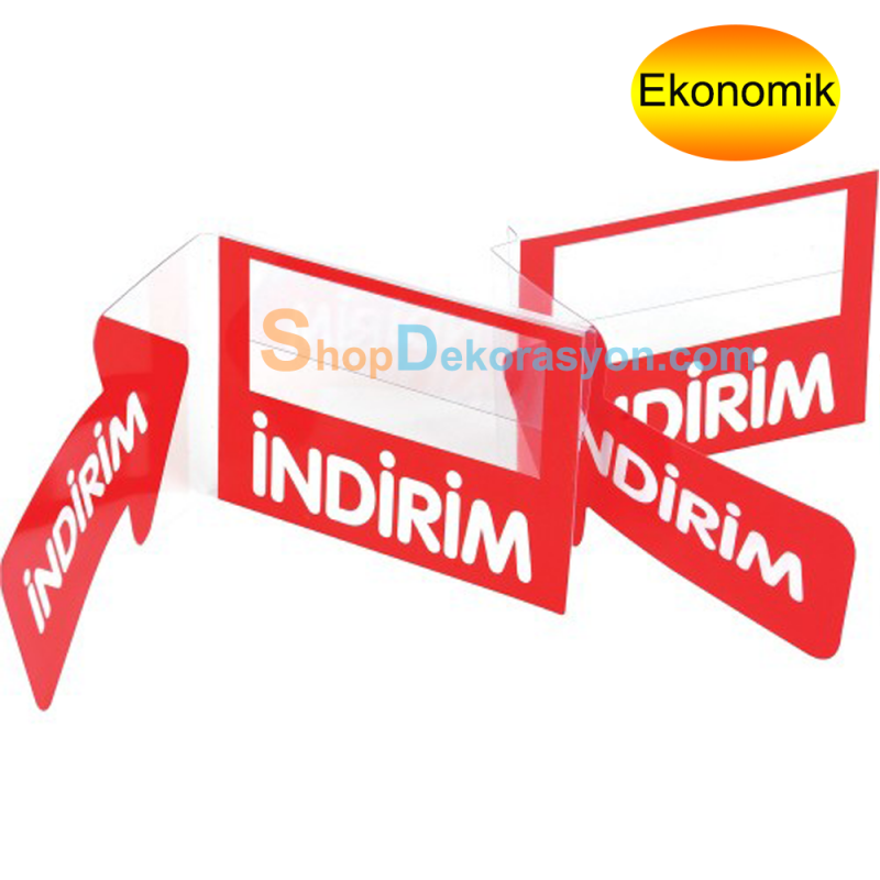 İndirim Raf Önü İkaz Kulakçığı Pvc