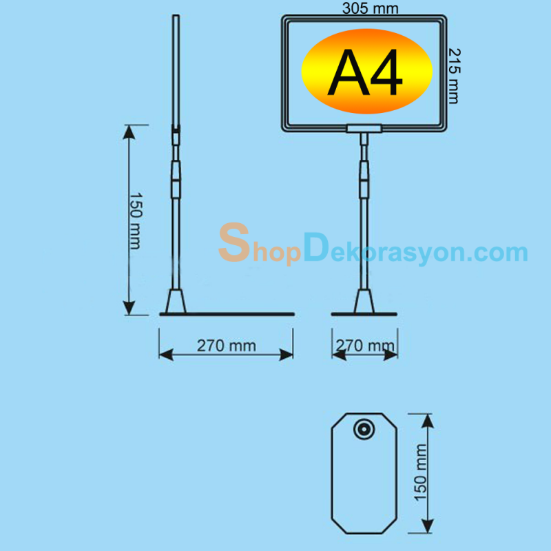 Fiyatlık Ördek Ayak Plastik, A4