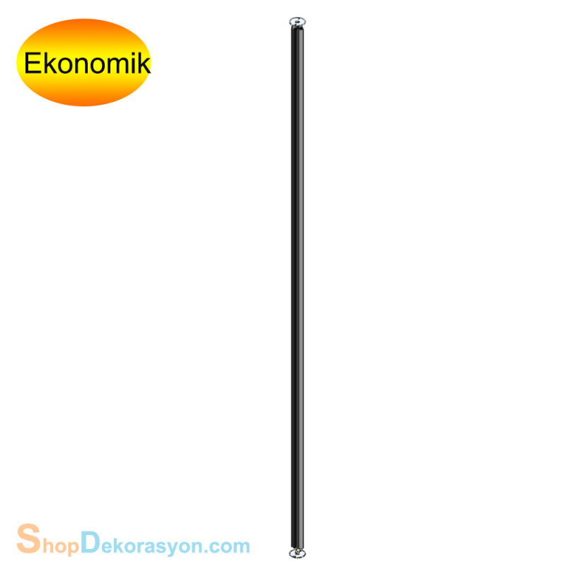 Zemin Tavan Arası Sıkıştırmalı Alüminyum Raf Dikmesi , BRONZ Eloksallı