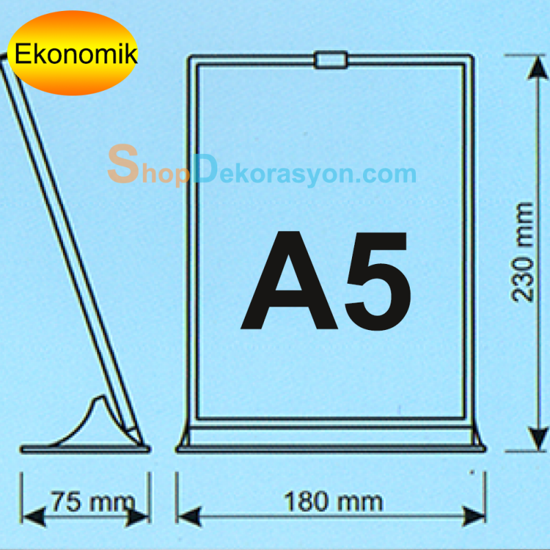 A5 Eğimli Tanıtım Raf ve Masa Üstü