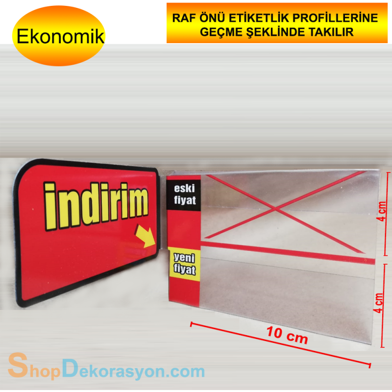 Pvc İndirim Baskılı, İndirim Kulakçığı