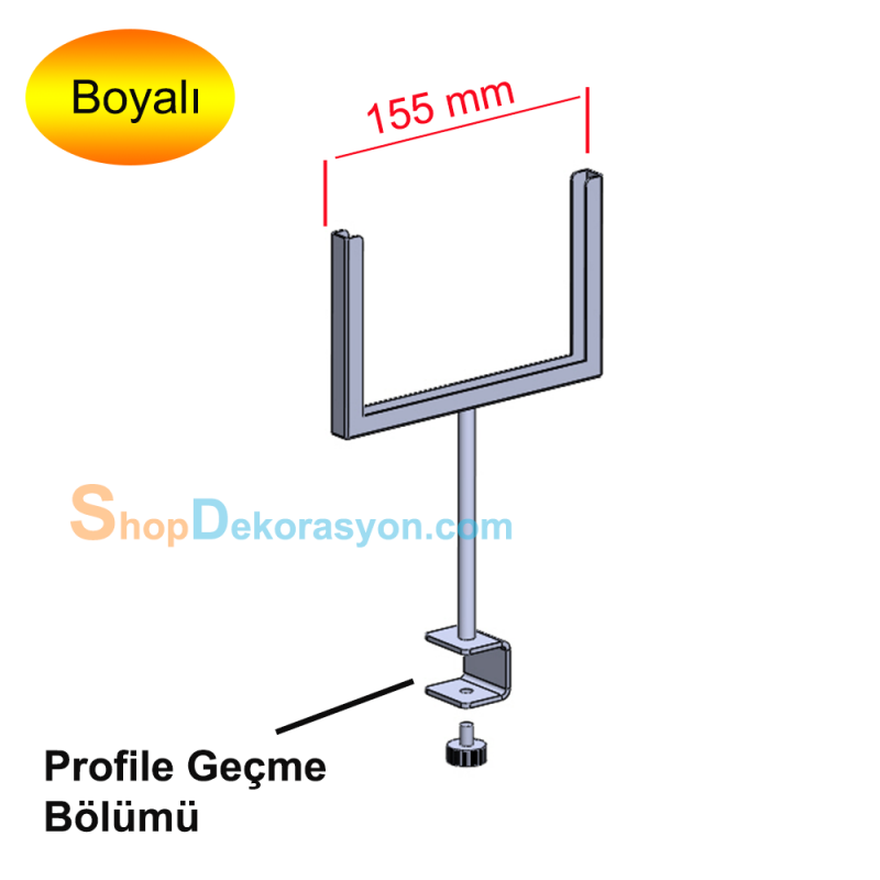 Stand Üstü Geçme Takılan A5 Etiketlik, 