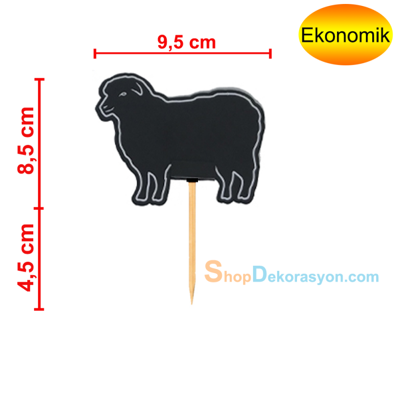 Kasap Reyonu Ahşap Saplamalı Fiyatlık Hayvan Figürlü Etiketlik
