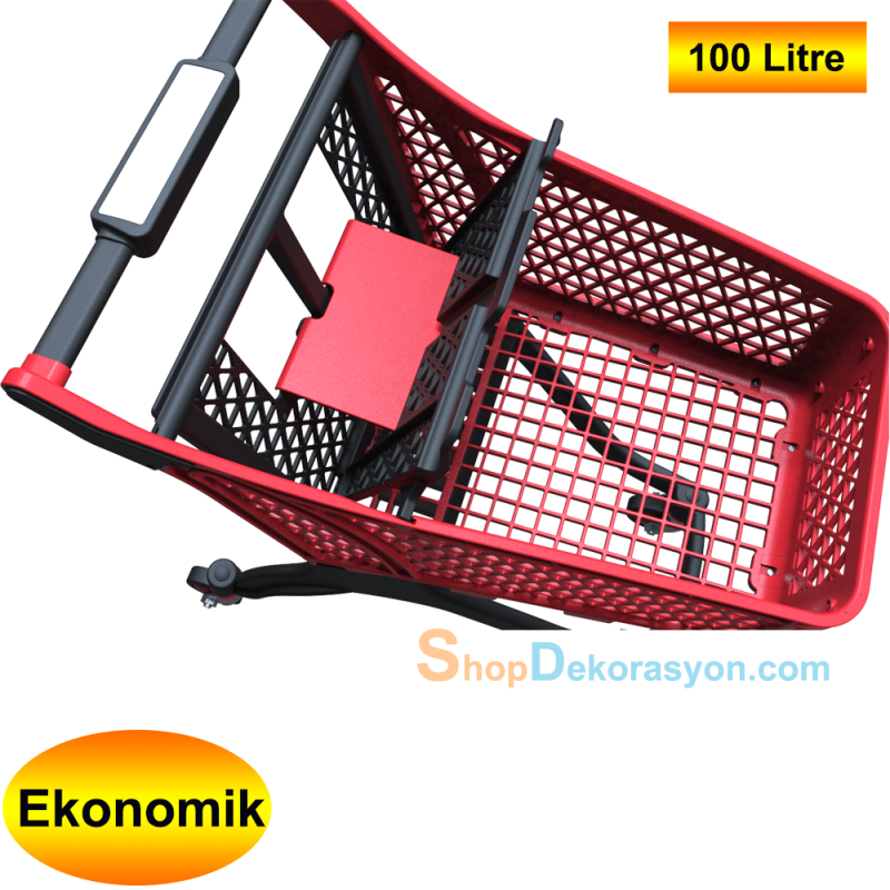 Plastik Market Arabası 100 LT