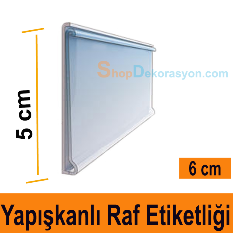Yapışkan Raf Etiketi H:5cm 