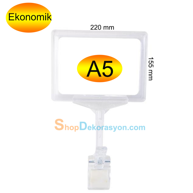 Mandallı Etiketlik Tutucu, A5