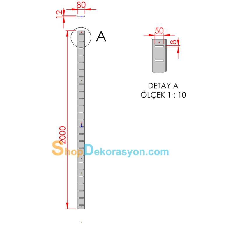 Ayakkabı Mağazası Duvar Raf Dikmesi