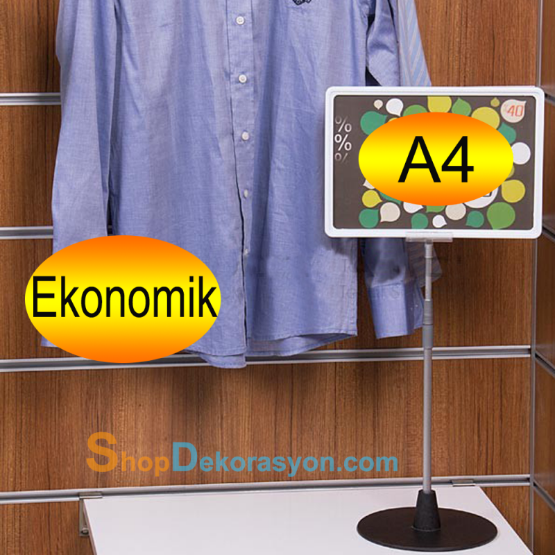 Ayaklı Etiketlik, A4