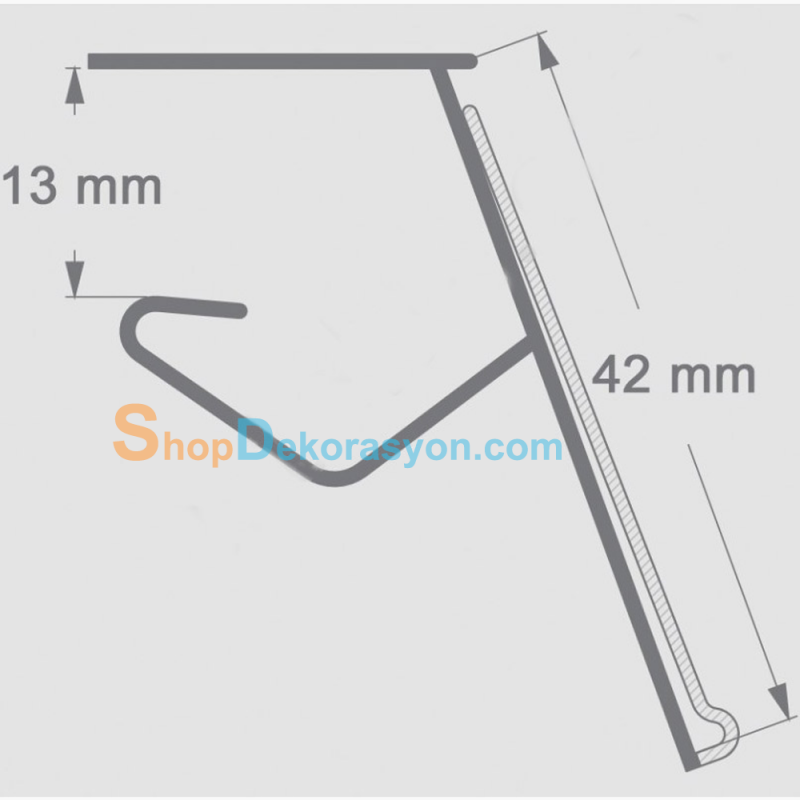 Ahşap Raf Önü Etiketlik
