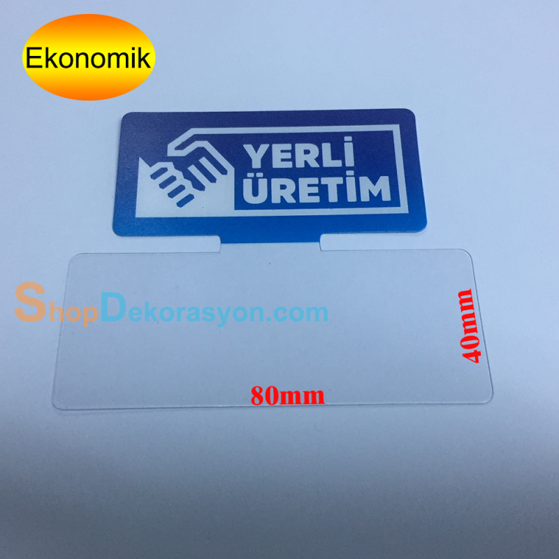 Yerli Üretim Raf Önü Fiyat Etiketliği