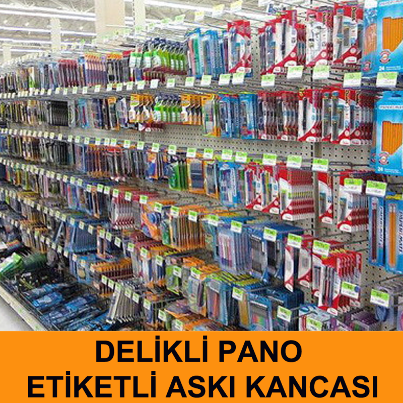 Delikli Fona Etiket Taşıyıcılı Kanca
