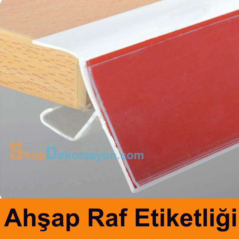 Ahşap Raf Etiketliği