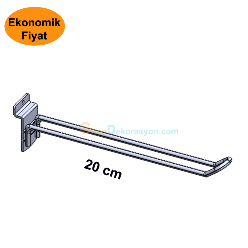 Kanallı Pano Çift Tel Askı Kancası