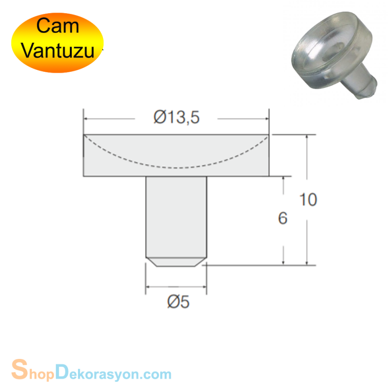 Cam Raf Vantuzu, Tutacağı