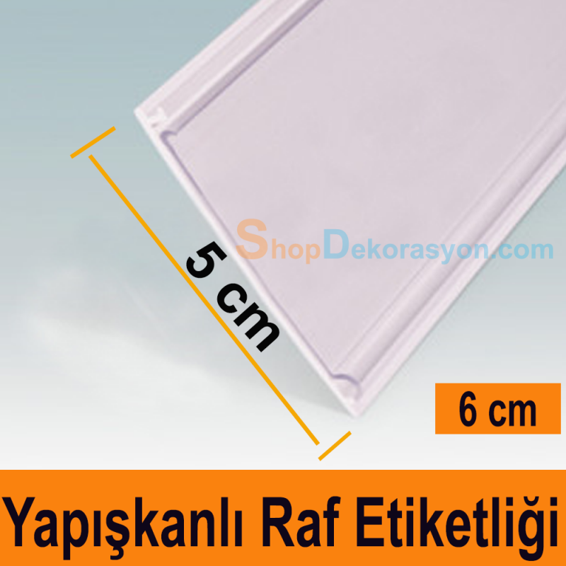 Yapışkan Raf Etiketi H:5cm 