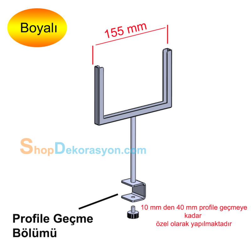 Stand Üstü Geçme Takılan A5 Etiketlik, 