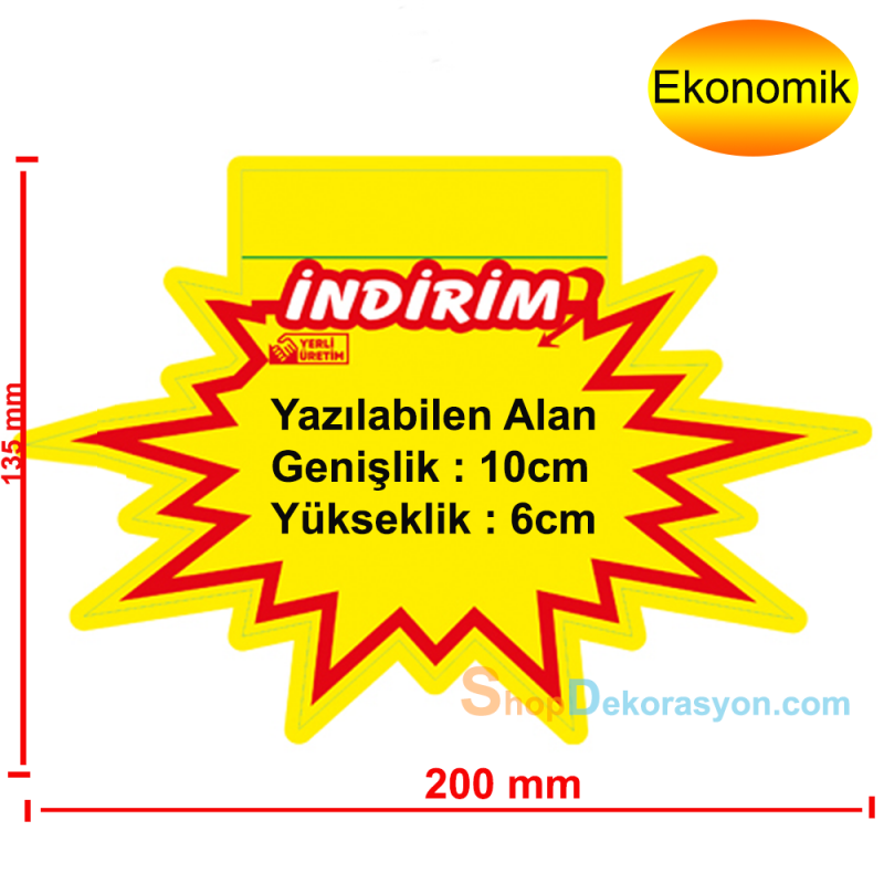 Yerli Üretim Yıldızlı Etiketlik