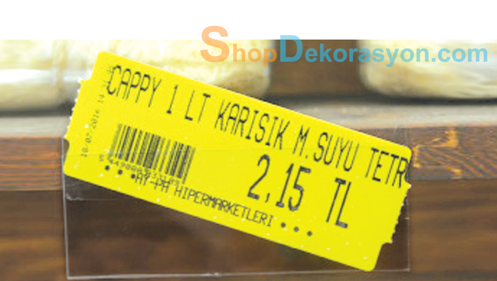 Yapışkanlı Etiketlik Şeffaf 40 mm x 100 mm