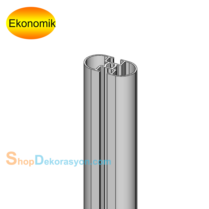 Alüminyum Dikme Raf Profili ,  INOX Eloksallı